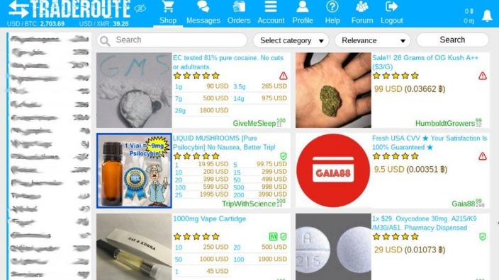 dark web shop