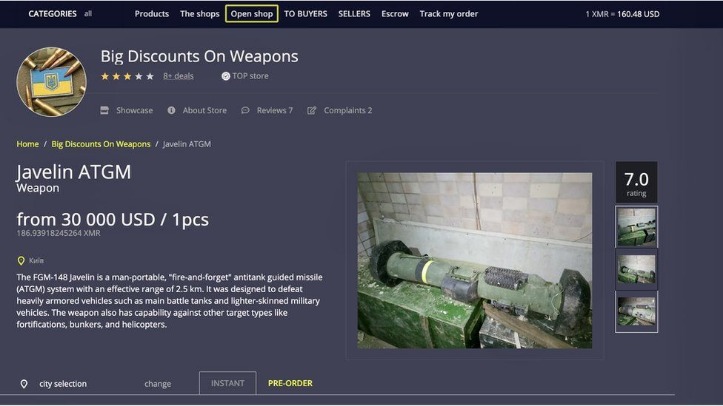 black market dark web links
