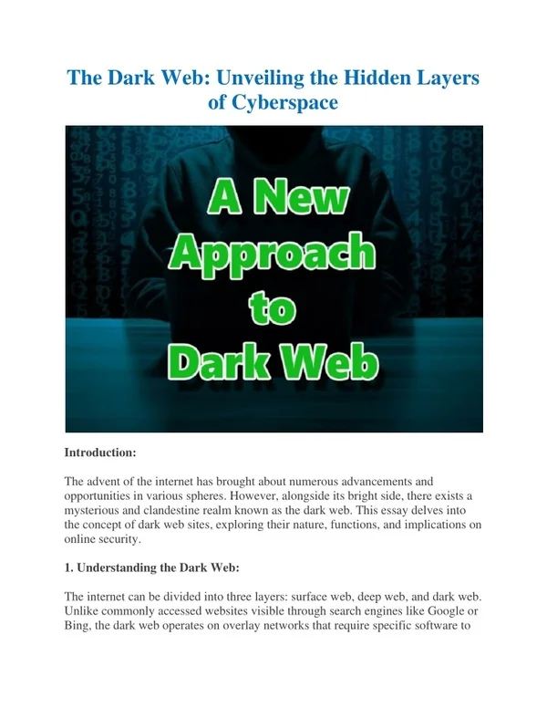 dark web site list